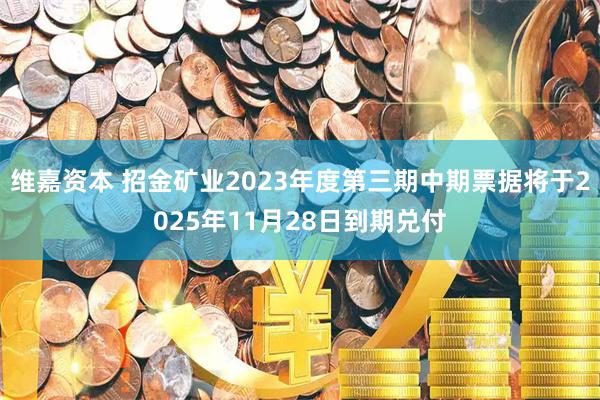 维嘉资本 招金矿业2023年度第三期中期票据将于2025年11月28日到期兑付